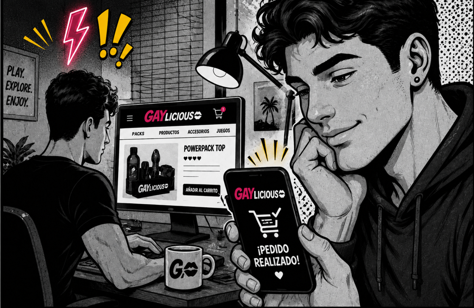 Asesor de Gaylicious atendiendo consultas online