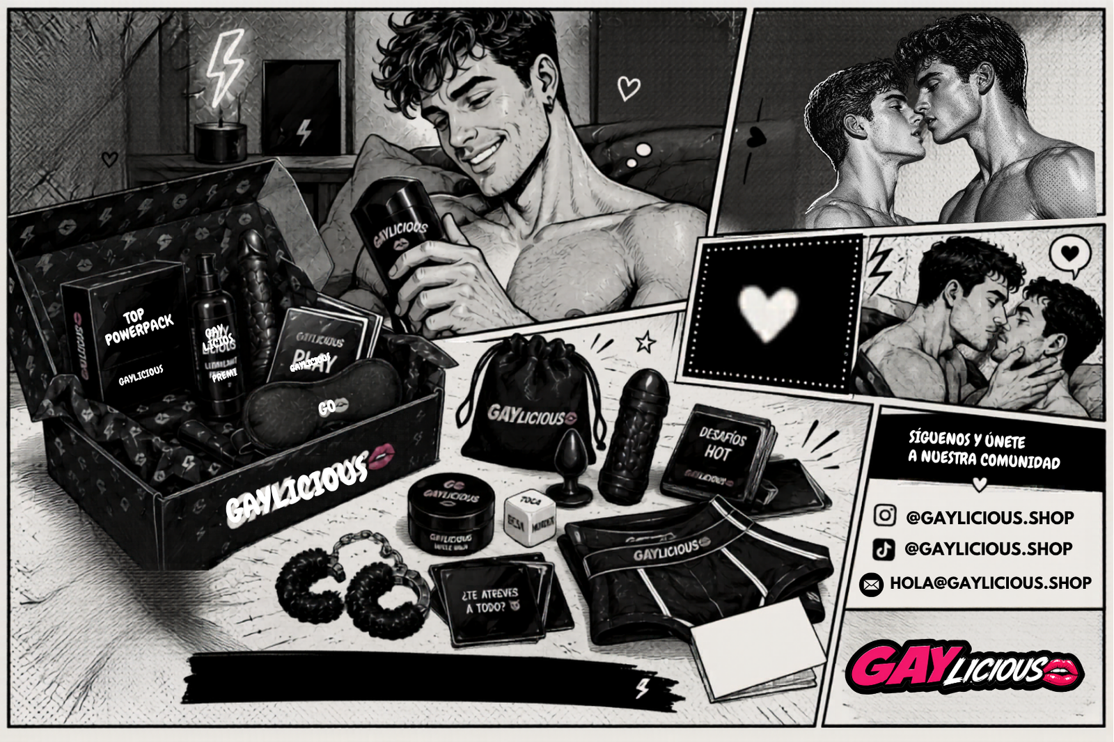 Equipo de Gaylicious gestionando pedidos y atención al cliente
