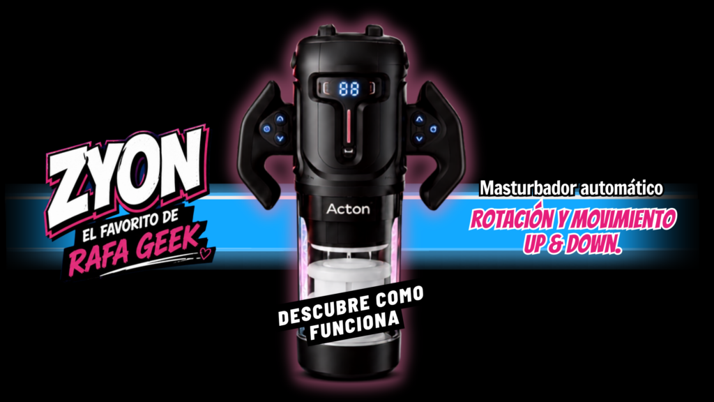 Zyon, el masturbador automático favorito de Rafa Geek en GAYlicious