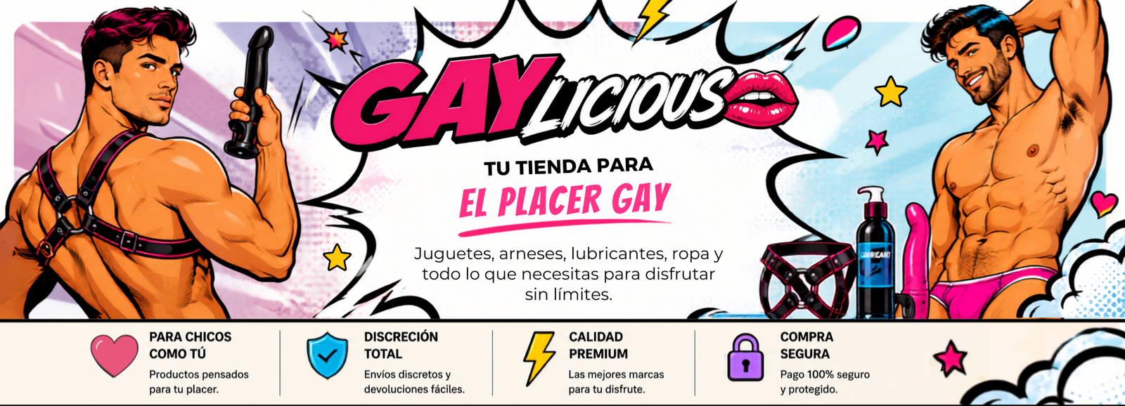 baner tu tienda para el placder gay