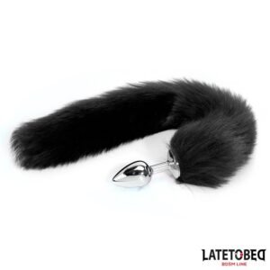 Puppy Plug anal con cola de zorro negra para roleplay
