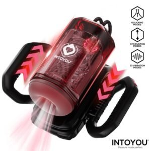 Masturbador automático Vexor 3 en 1 INTOYOU con succión, empuje y vibración