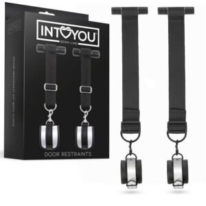 BDSM/Fetish Restricciones BDSM para puerta con esposas ajustables