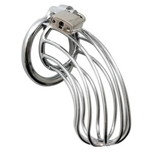 BDSM/Fetish Jaula de castidad masculina metálica con candado