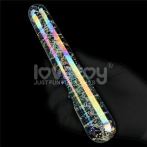 2 dildo de cristal que brilla en la oscuridad dark twilight slim fantasy