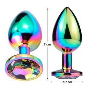 3 space journey plug anal multicolor y joya talla s